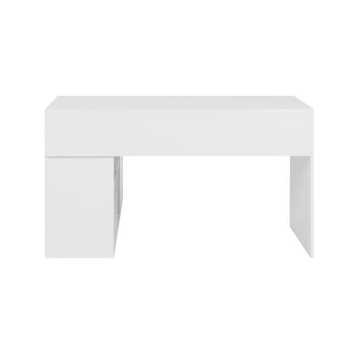 Bureau d'angle London - Panneaux de particules - Décor blanc - 136 x 75 x 139 cm AUCUNE