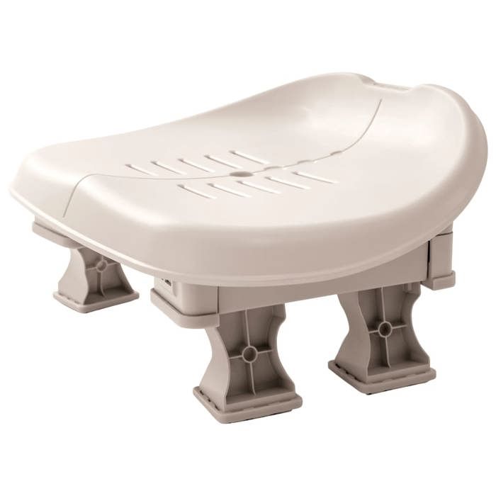 Siege Jacuzzi PURE SPA - INTEX - 28502 - Réglage de la hauteur possible - Protection des pieds - Beige INTEX