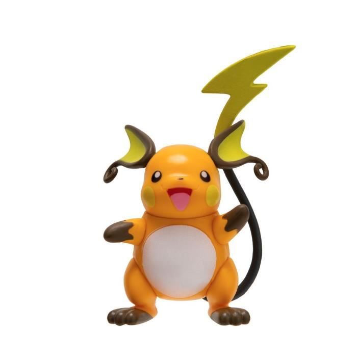 8 figurines Battle BANDAI - Pokémon - Pikachu Evoli Dratatin Togepi Caninos Mimiqui Raichu et Brutalibré