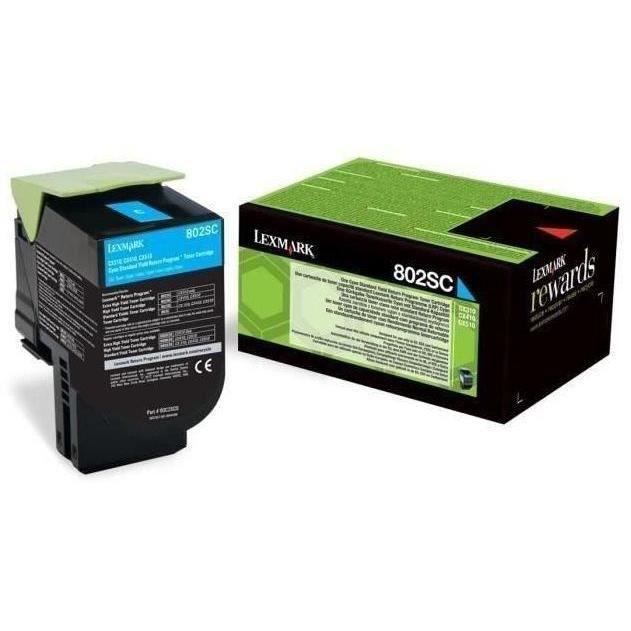 Lexmark Toner 802SC - 80C2SC0 - Cyan - 2?000 pages LEXMARK