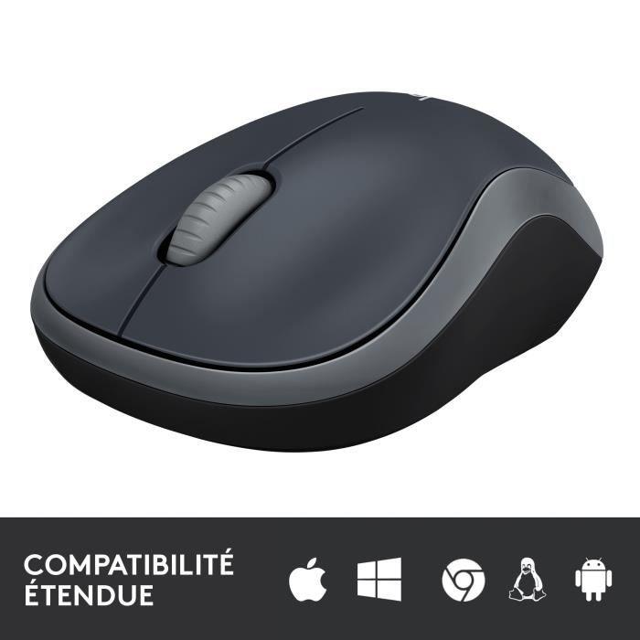 Souris sans fil - LOGITECH - M185 - Optique - Gris LOGITECH