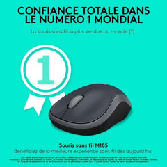 Souris sans fil - LOGITECH - M185 - Optique - Gris LOGITECH