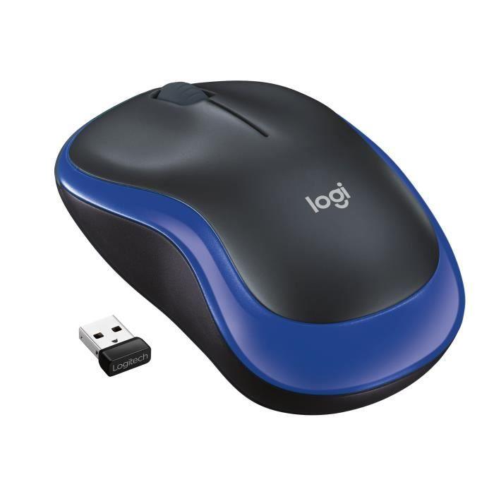 LOGITECH - souris sans fil optique - M185 Bleu LOGITECH