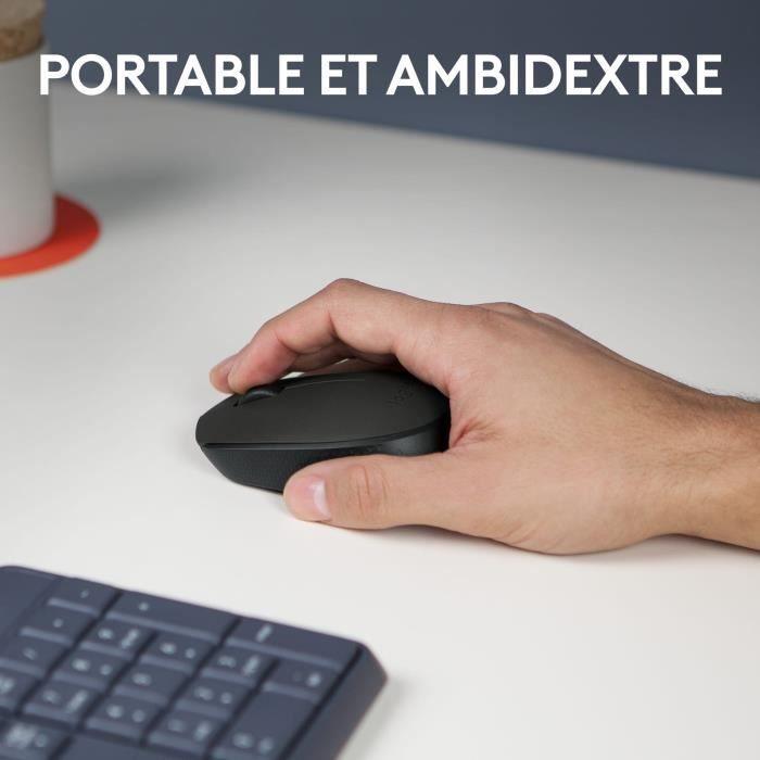 LOGITECH - Souris Sans Fil Ambidextre M171 - Noir LOGITECH