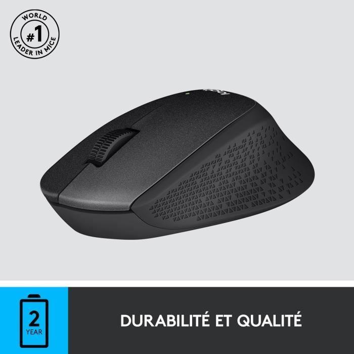 LOGITECH - Souris silencieuse sans fil M330 Silent Plus - Noir LOGITECH