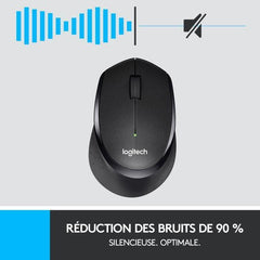 LOGITECH - Souris silencieuse sans fil M330 Silent Plus - Noir LOGITECH