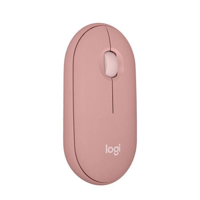 LOGITECH - Souris sans fil - Pebble Mouse 2 M350s - Rose - (910-007014) LOGITECH