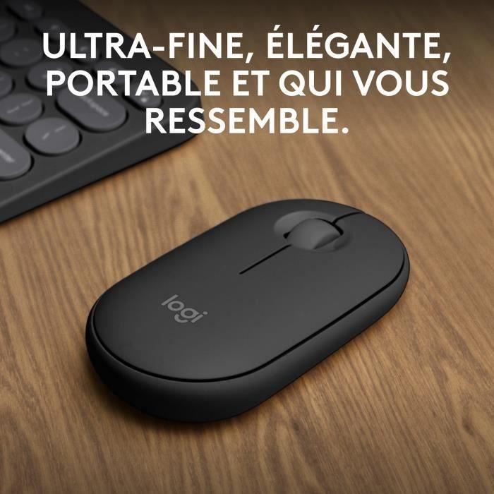 LOGITECH - Souris sans fil - Pebble Mouse 2 M350s - Graphite - (910-007015) LOGITECH