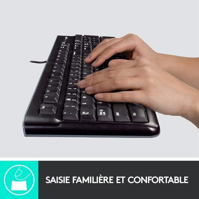 LOGITECH - Clavier filaire K120 Business - AZERTY - Noir LOGITECH