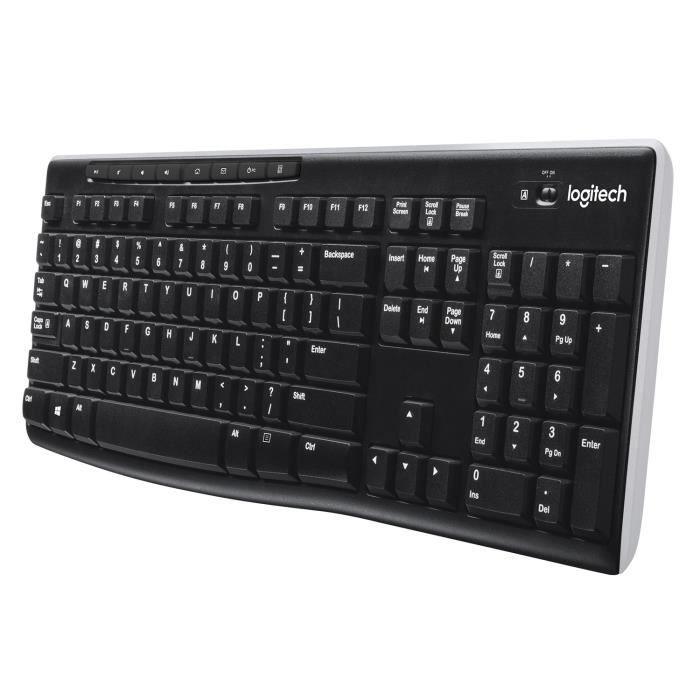 LOGITECH - Clavier sans fil K270 - Azerty - PC / Mac - Noir LOGITECH