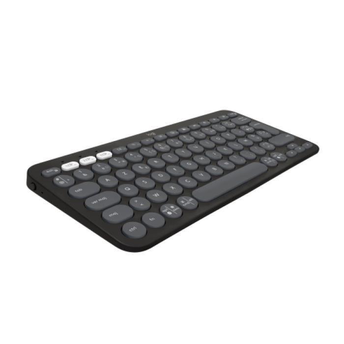 LOGITECH - Clavier sans fil - Pebble Keys 2 K380s - Bluetooth - Bouton Easy-Switch - Graphite - (920-011803) LOGITECH