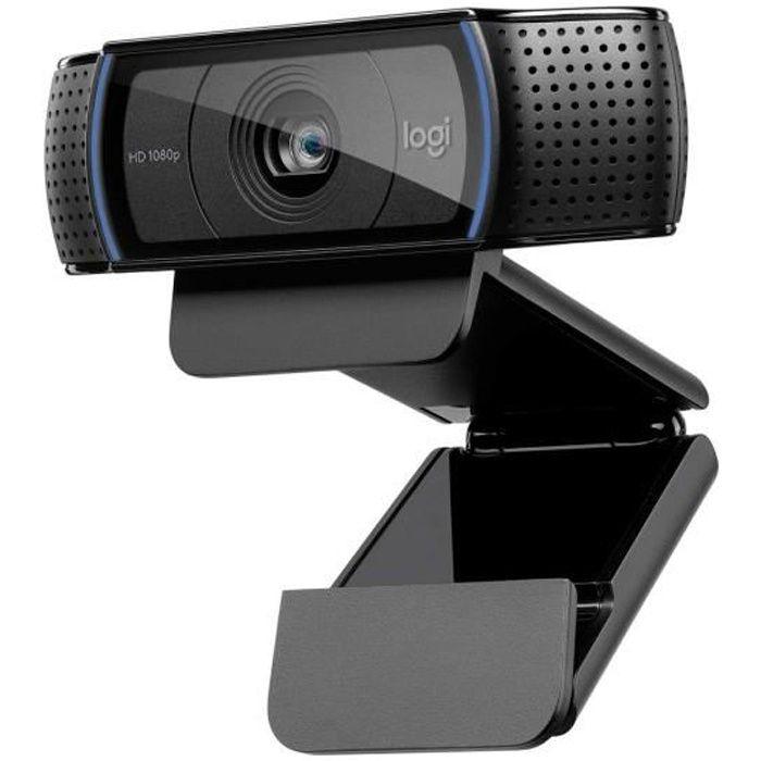 LOGITECH - Webcam HD Pro C920 Refresh - Microphone intégré - Idéal FaceTime et Skype - Noir LOGITECH