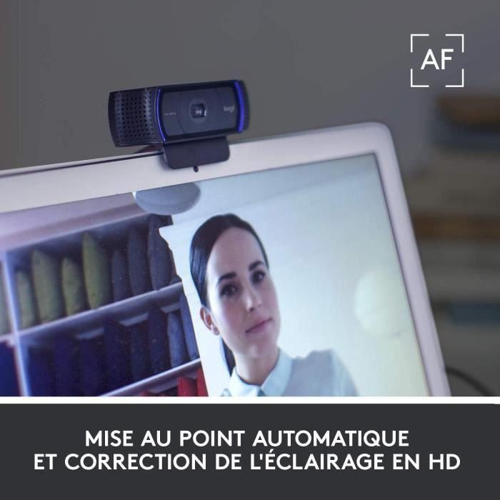LOGITECH - Webcam HD Pro C920 Refresh - Microphone intégré - Idéal FaceTime et Skype - Noir LOGITECH