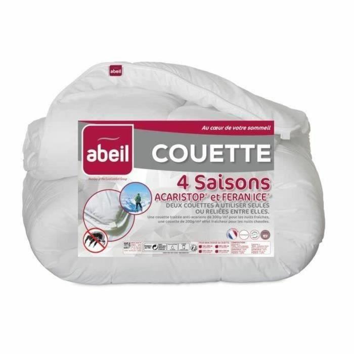 ABEIL Couette 4 Saisons ANTI-ACARIENS 240x260cm ABEIL