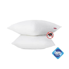 ABEIL Lot de 2 Oreillers Anti-Acarien - 60 x 60 cm - Blanc ABEIL