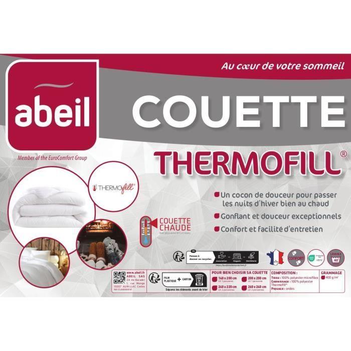 ABEIL Couette chaude 400gr/m² Thermofill 140 x 200 cm ABEIL