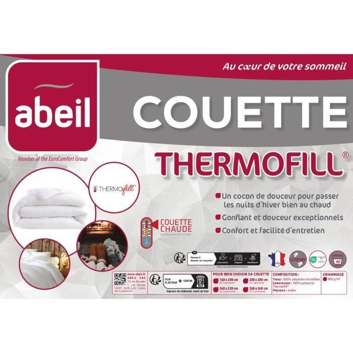 ABEIL Couette chaude 400gr/m² Thermofill 220 x 240 cm ABEIL