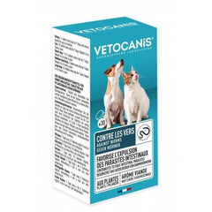 VETOCANIS Comprimés contre les Vers intestinaux pour Chien et Chat - Boite de 30 comprimés VETOCANIS