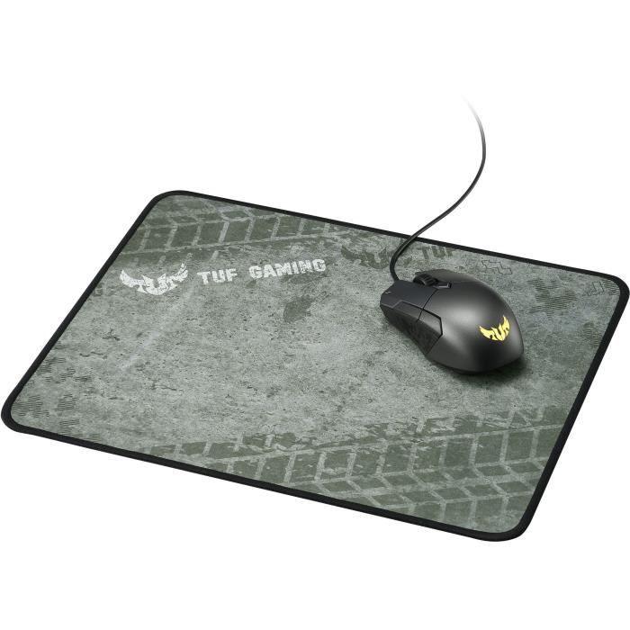 Tapis de Souris ASUS TUF Gaming P3 | Revetement tissu - Bords anti-effilochements - Base antidérapante - Style industriel ASUS