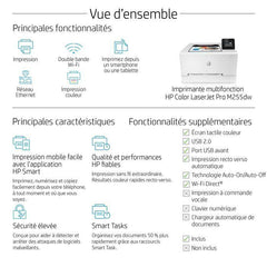 Imprimante monofonction HP Color LaserJet Pro M255dw laser couleur - Idéal pour les professionnels HP