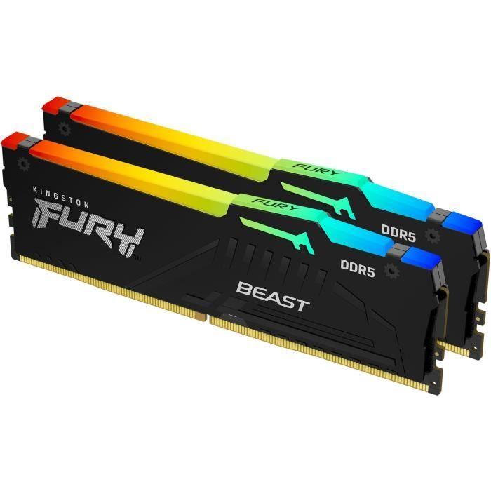 KINGSTON TECHNOLOGY - FURY Beast - Mémoire PC RAM - 32 Go - DIMM DDR5 - 5600 Mhz KINGSTON TECHNOLOGY