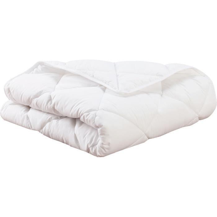 Couette - 75x120 cm - MON P'TIT DODO - Chaude - 100% Polyester Fibre creuse siliconée - 1 personne - Blanc P'TIT DODO