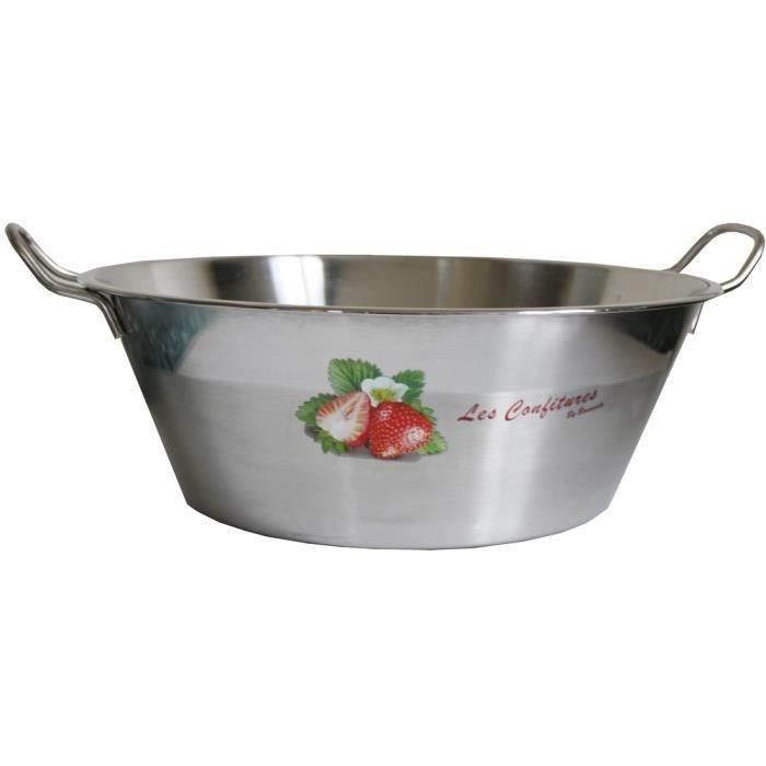 BAUMALU 340678 Bassine a confiture 38 cm décorée BAUMALU