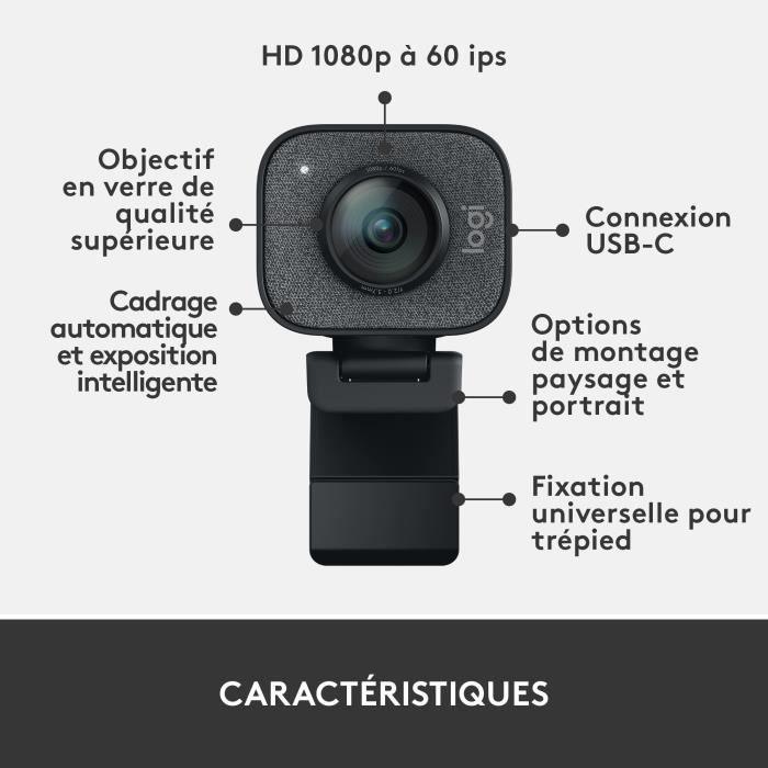 StreamCam - LOGITECH G - Webcam pour Streaming - YouTube et Twitch - Full HD 1080p - USB-C - Graphite LOGITECH G