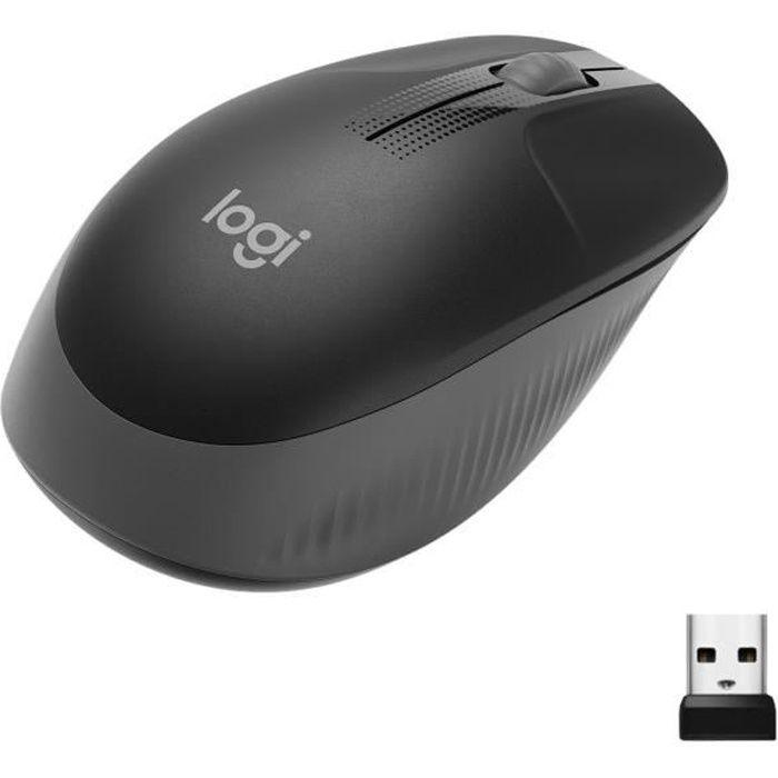 LOGITECH - Souris sans fil ergonomique M190 - Noir LOGITECH