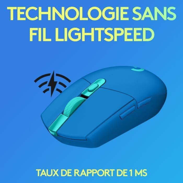 Souris Gaming Sans Fil - LOGITECH G - G305 - LIGHTSPEED - Autonomie 250h - Bleu LOGITECH G