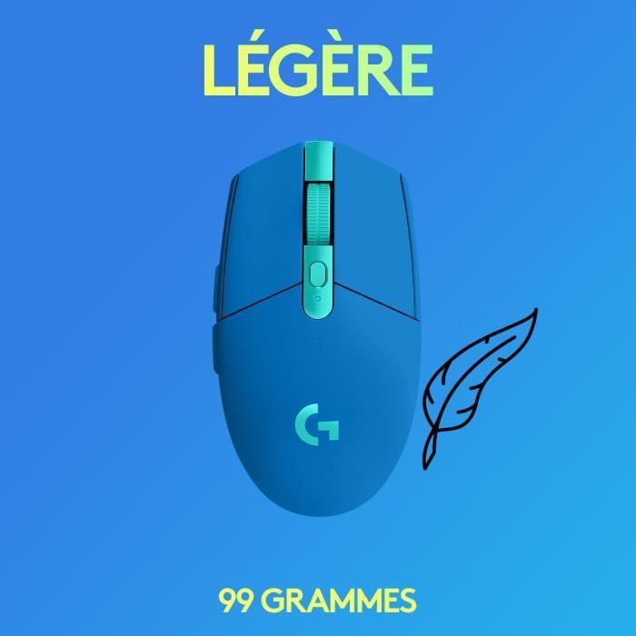 Souris Gaming Sans Fil - LOGITECH G - G305 - LIGHTSPEED - Autonomie 250h - Bleu LOGITECH G