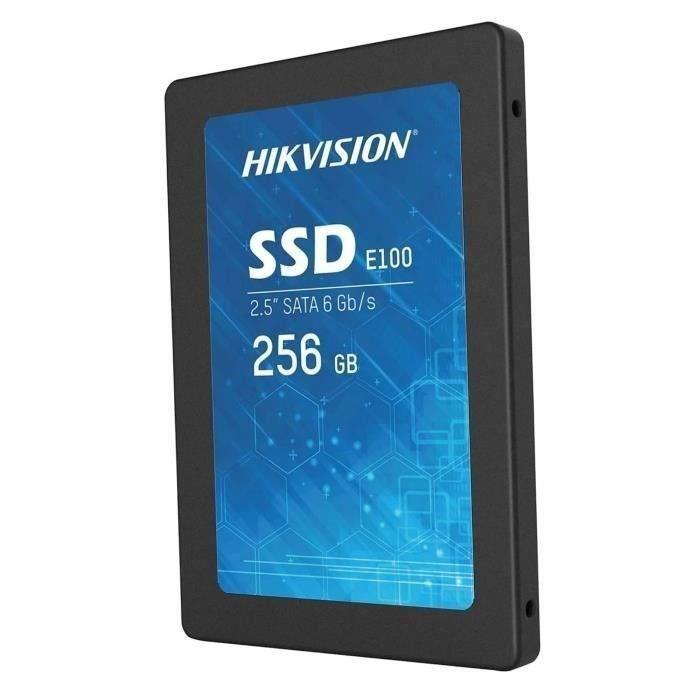 SSD Interne - HIKVISION - 2.5 256 Go E100 SATA 6.0Gbps SATA-III  3D TLC 550 MB/s 120 TB (HS-SSD-E100/256G) HIKVISION