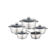 BAUMALU 341979 Batterie 9 pieces inox - Tous feux dont induction BAUMALU