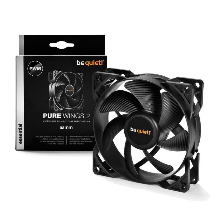 Be Quiet Ventilateur de boîtier PURE WINGS 2 - PWM 92mm BE QUIET