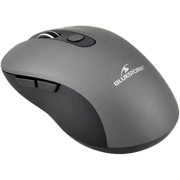 Souris Sans Fil - 2,4 GHz - 6 bouttons - Gris BLUESTORK