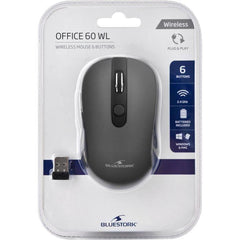 Souris Sans Fil - 2,4 GHz - 6 bouttons - Gris BLUESTORK