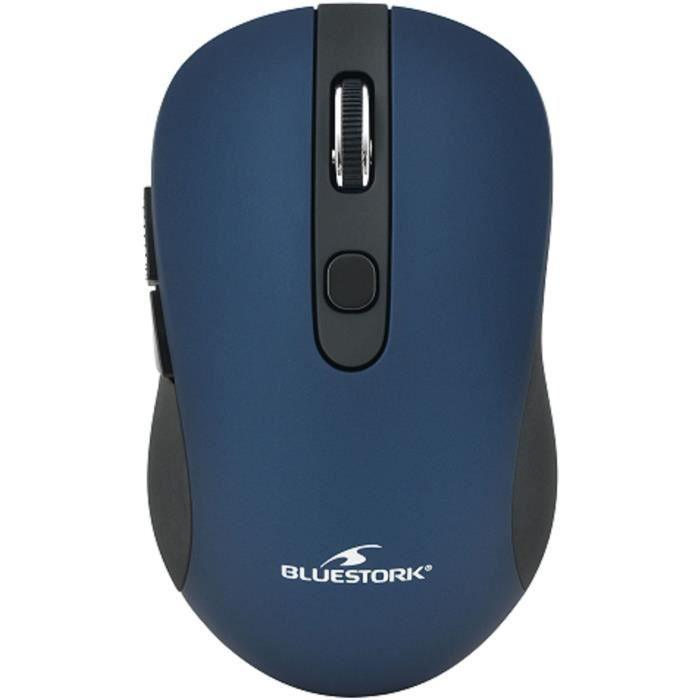 BLUESTORK -Souris Sans Fil - 2,4 GHz - 6 boutons - Bleu BLUESTORK