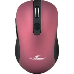 BLUESTORK Souris Sans fil - 2,4 Ghz - 6 boutons - Prune métallique BLUESTORK