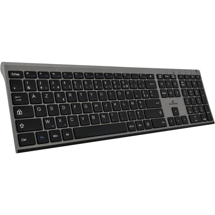 Clavier + souris - BLUESTORK - sans fil - Grapheme - Noir - PACK-WL-PC-BK/FR BLUESTORK