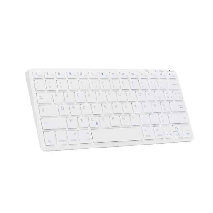 Clavier TKL - BLUESTORK - Bluetooth Rechargeable pour Mac - Blanc BLUESTORK