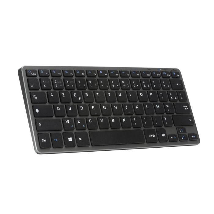 Clavier TKL - BLUESTORK - Bluetooth + 2.4Ghz PC - Gris et Noir BLUESTORK