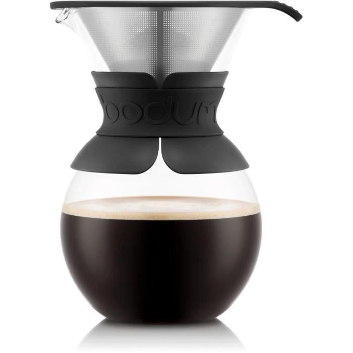 POUR OVER - Cafetiere BODUM , filtre permanent maille inox, 1.0 l, 8 tasses BODUM