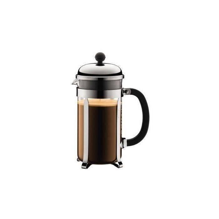 CHAMBORD - Cafetiere a piston BODUM , 8 tasses, 1.0 l, acier inox BODUM