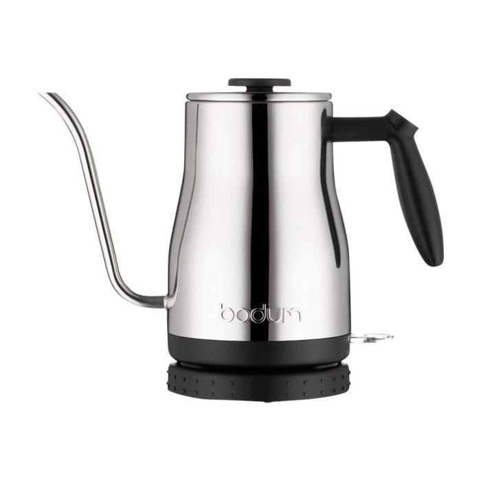 BODUM - BISTRO Bouilloire électrique a long bec, 1.200 W, 1.0 l, inox - Paloma Tech