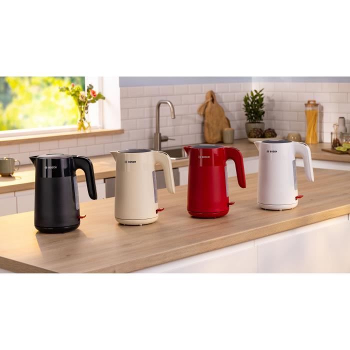 Bouilloire - BOSCH - TWK2M161 MyMoment - Blanche Mate - indicateur de tasses - niveau d'eau visible - Paloma Tech