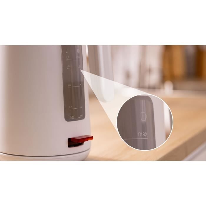 Bouilloire - BOSCH - TWK2M161 MyMoment - Blanche Mate - indicateur de tasses - niveau d'eau visible - Paloma Tech