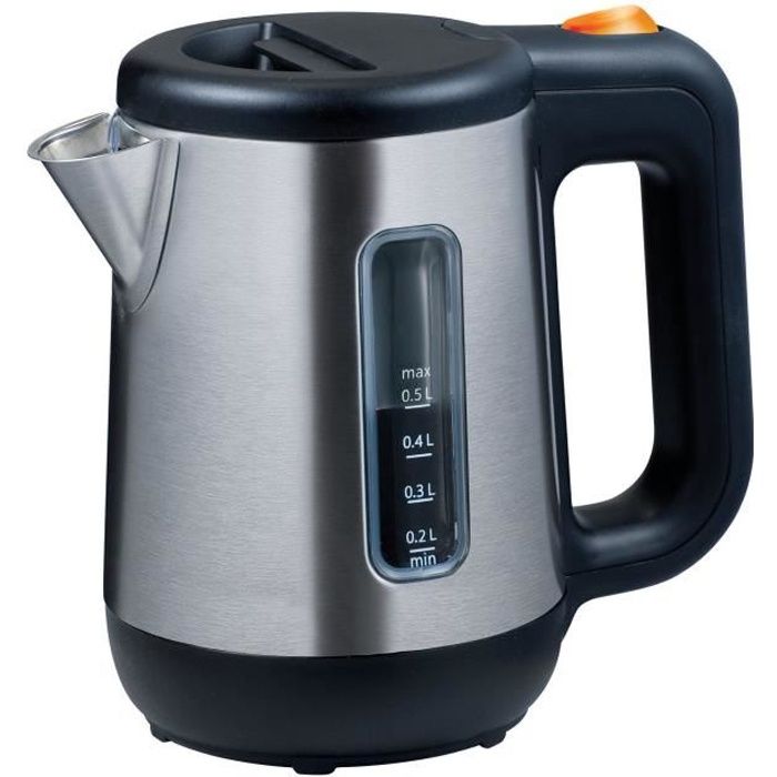 Bouilloire - KENWOOD JKM076 - Compacte 0.5L - Inox satiné et noir - Filtre anti-calcaire amovible - Paloma Tech