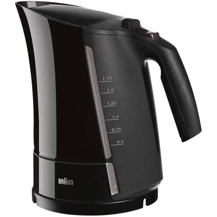 Bouilloire BRAUN WK300 - 1,7L - Noir - Chauffe ultra-rapide 45s - Filtre anti-calcaire amovible - Paloma Tech