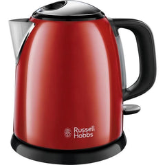 Bouilloire Compacte Rouge - RUSSELL HOBBS 24992-70 - Capacité 1L - Filtre Anti-Calcaire Amovible - Paloma Tech