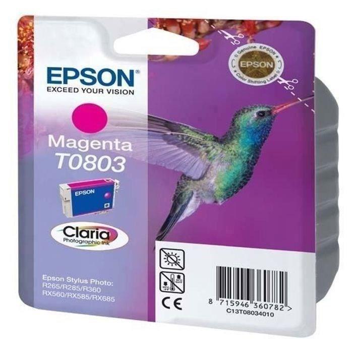 EPSON Cartouche d'encre T0803 Magenta - Colibri (C13T08034011) EPSON